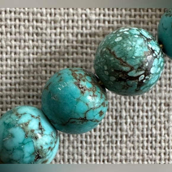 24 inch African inspired Colorful brass bead necklace NWOT - Picture 13 of 13